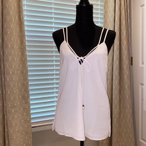 by the way. thin white strapped top